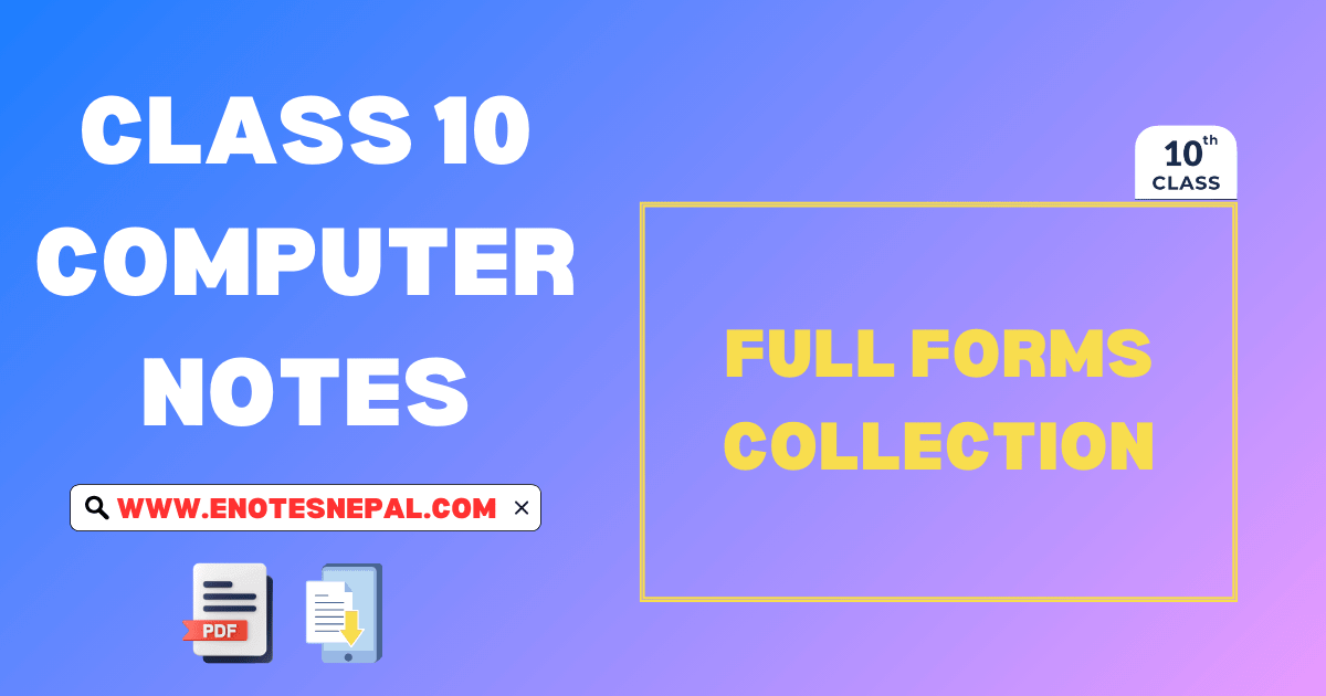 Full Forms Collection Comupter